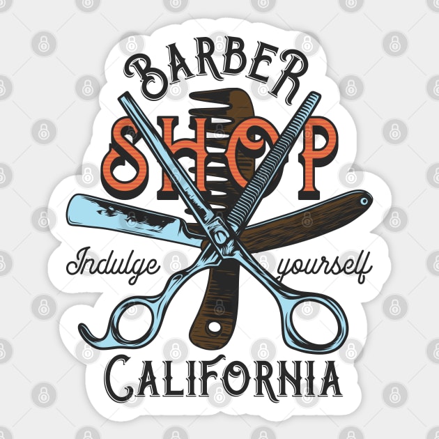 Fresh Cuts Only: The Barber’s Creed Sticker by Steve